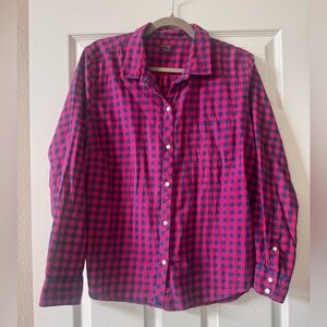 UNTUCKit Emily women's checkered button-down shirt size 16 (XL)